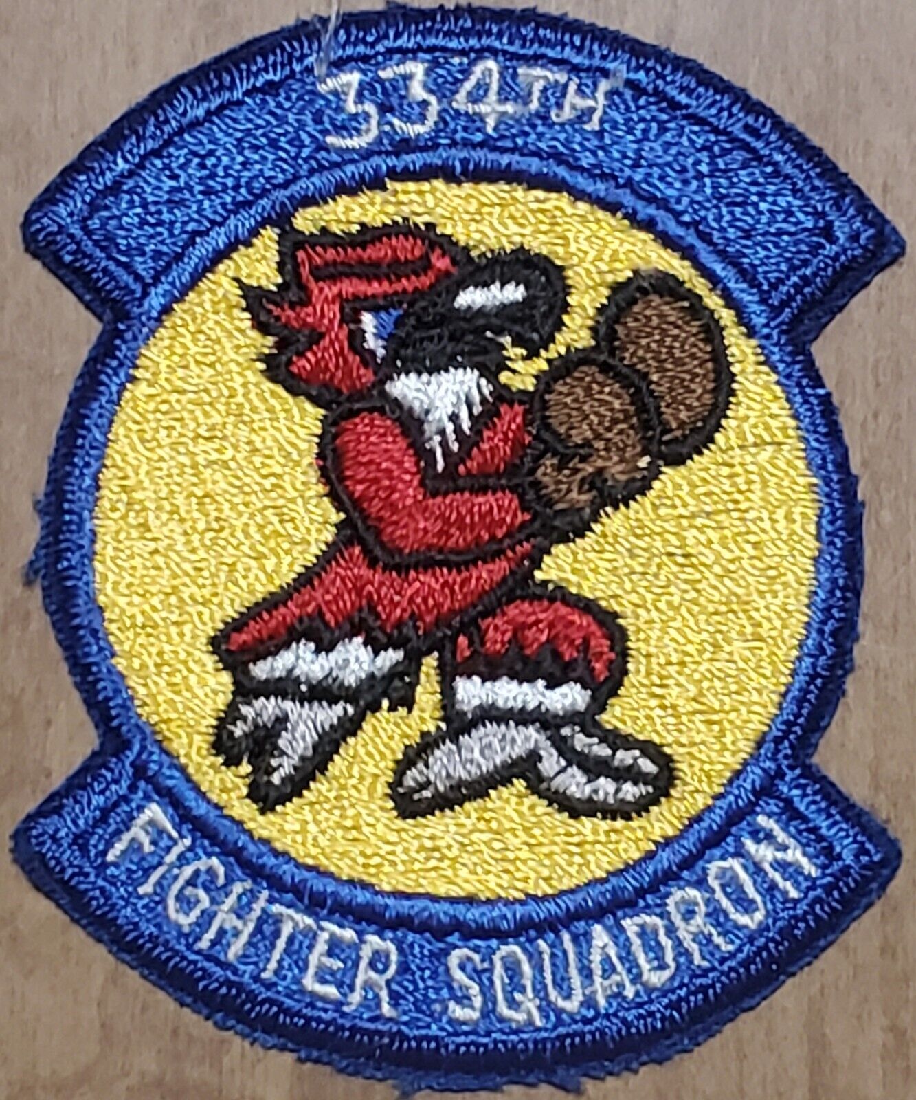USAF AIR FORCE 334th Fighter Squadron Fighting Eagles Patch COLOR FLIGHT DRESS 