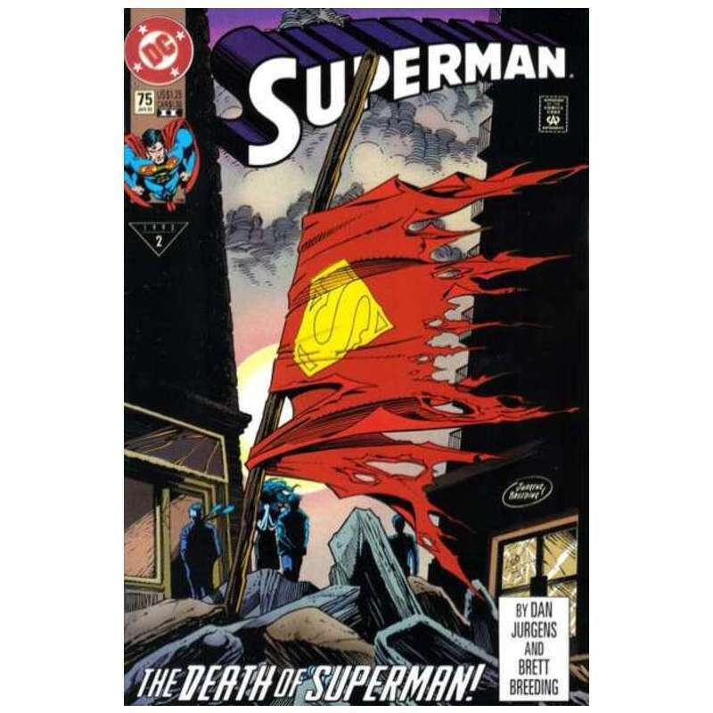 Superman (1987 series) #75 2nd printing in Very Fine condition. DC comics [c\\