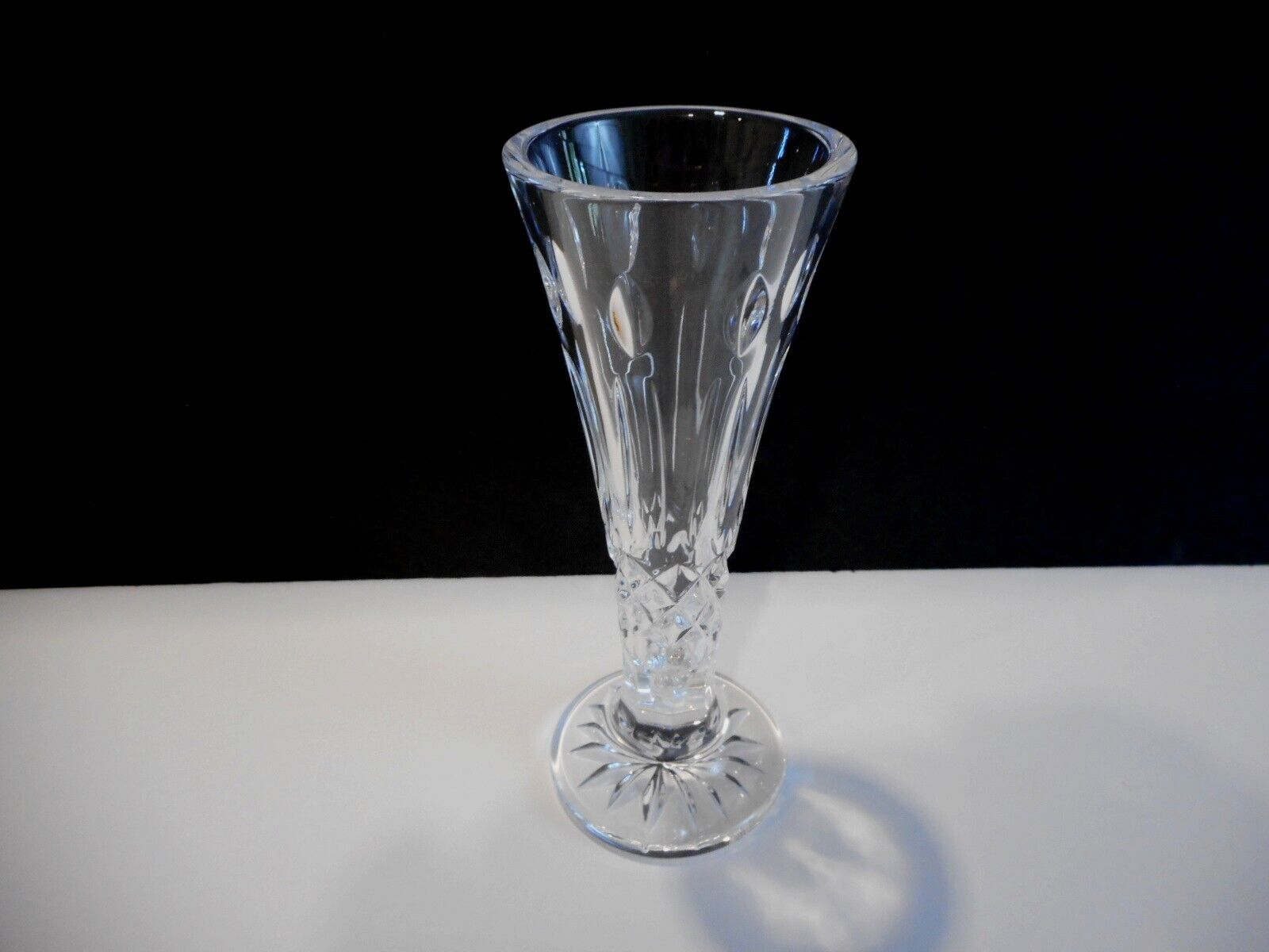 Waterford Crystal Happy Birthday Stem Vase Lead Crystal 6.4 inch Retired