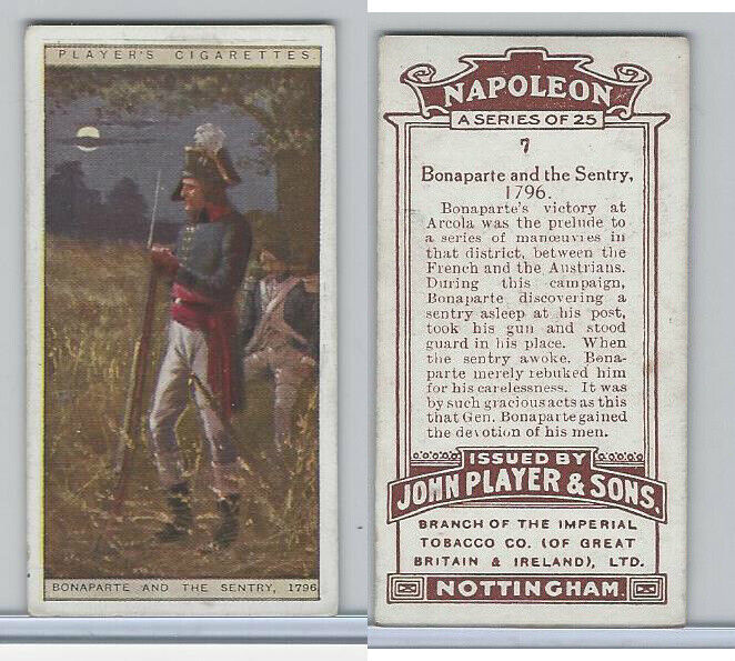 P72-40 Player, Napoleon, 1916, #7 Bonaparte & The Sentry