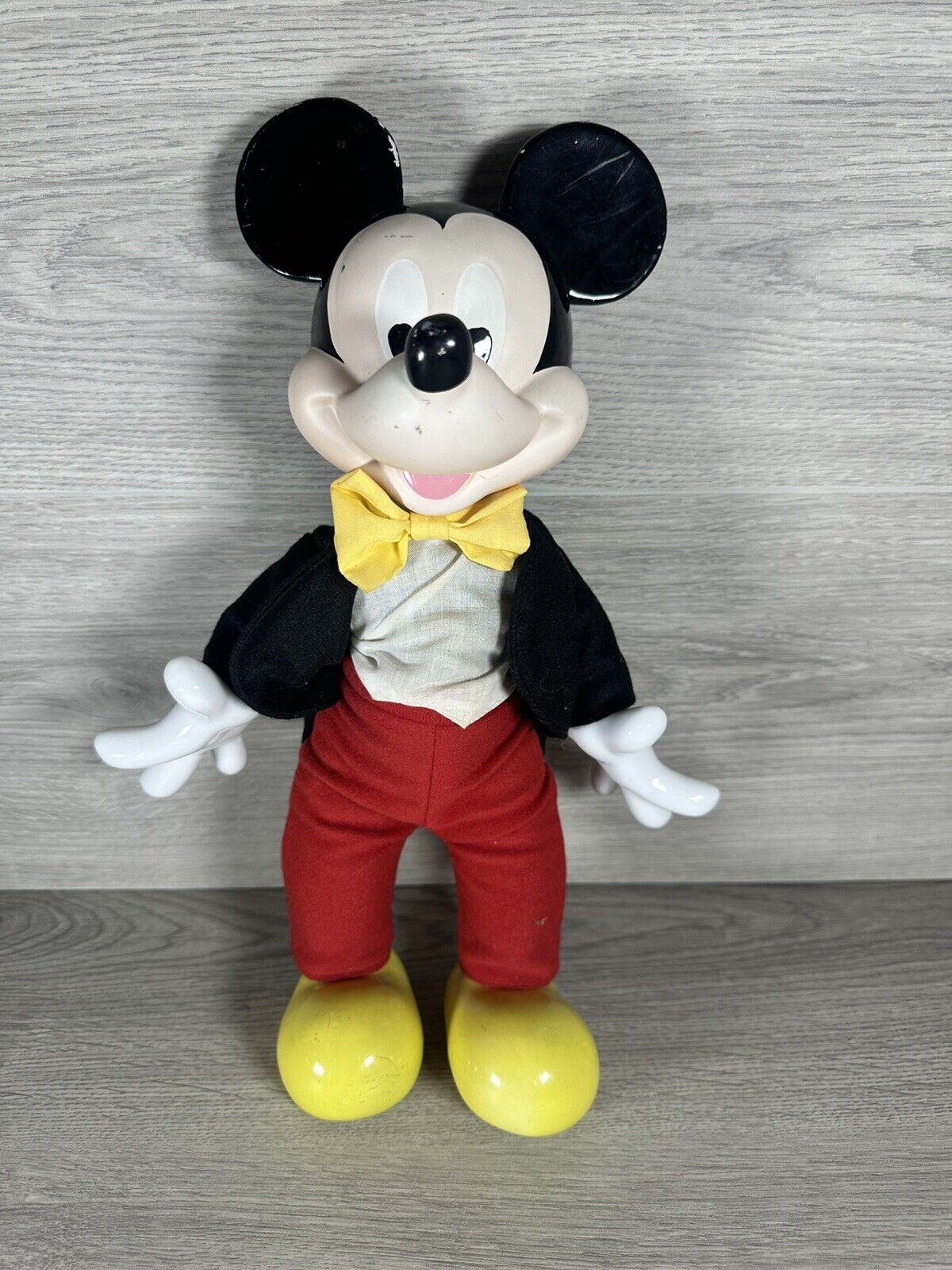 Vintage Disney Mickey Mouse Hand Painted Porcelain Doll “ See Description “