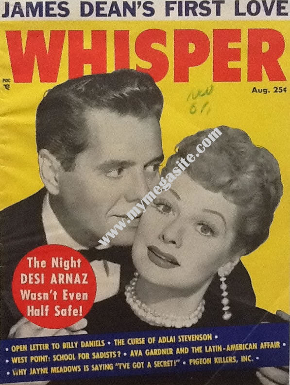 LUCILLE BALL & DESI ARNAZ - WHISPER MAGAZINE - AUG 1956
