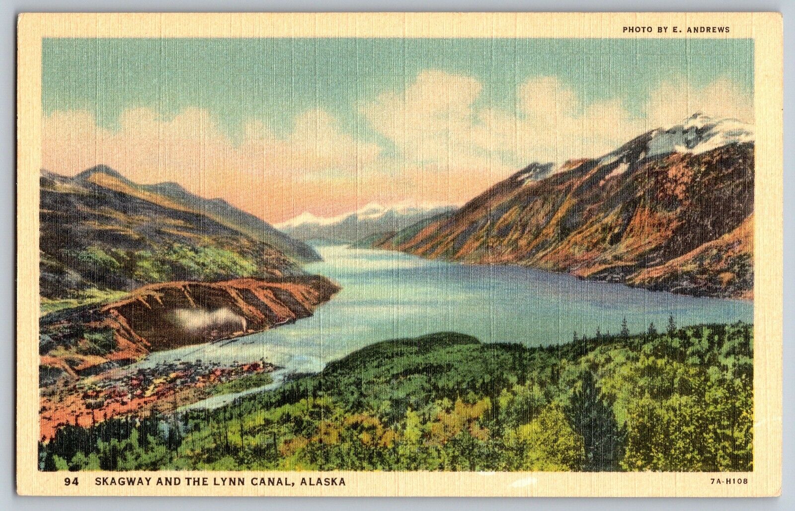 Alaska - Skagway and the Lynn Canal - Vintage Postcard - Unposted