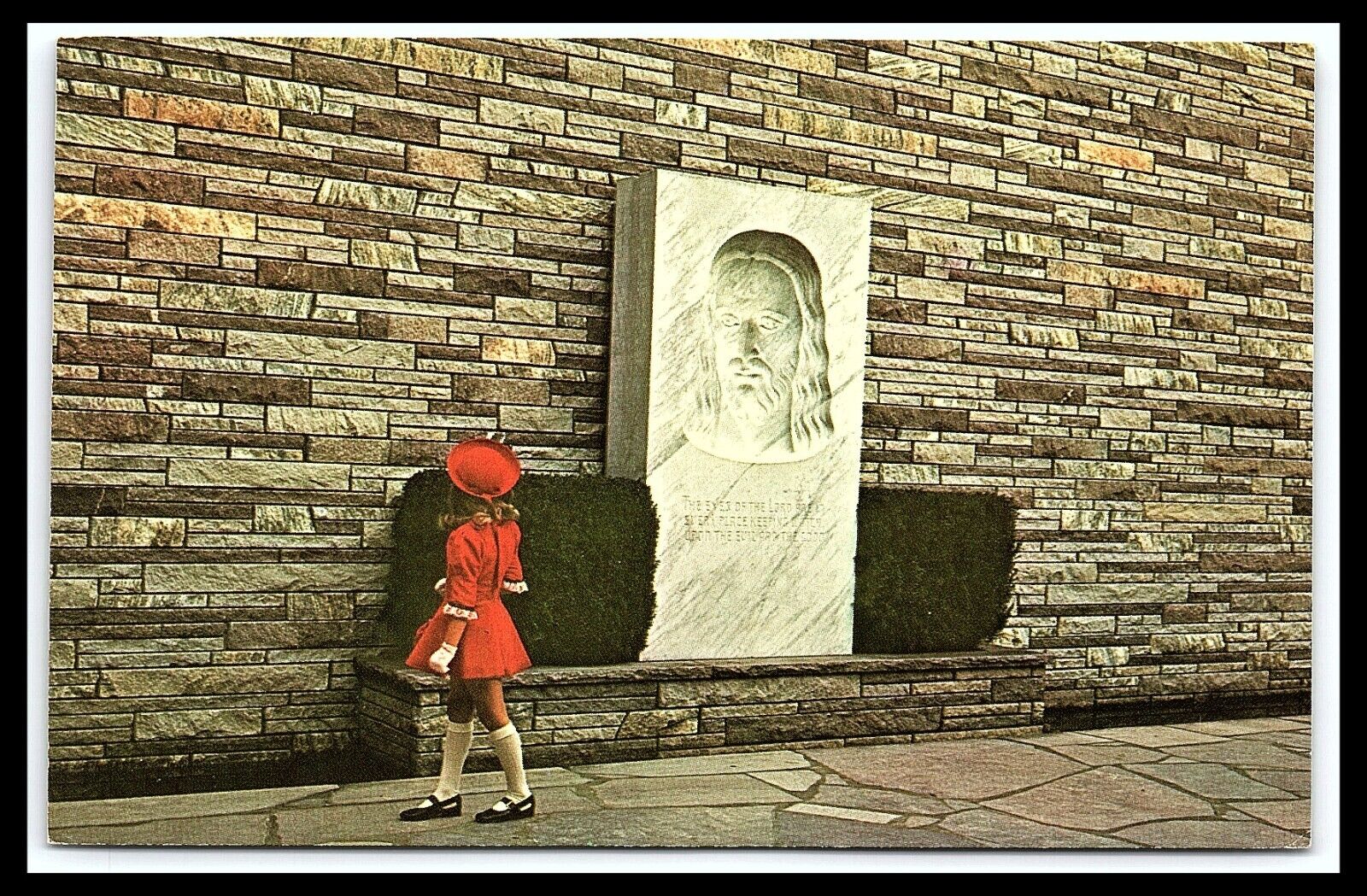 Gatlinburg Tenn Christus Gardens Postcard Posted 1980 Child Look At Jesus  pc250