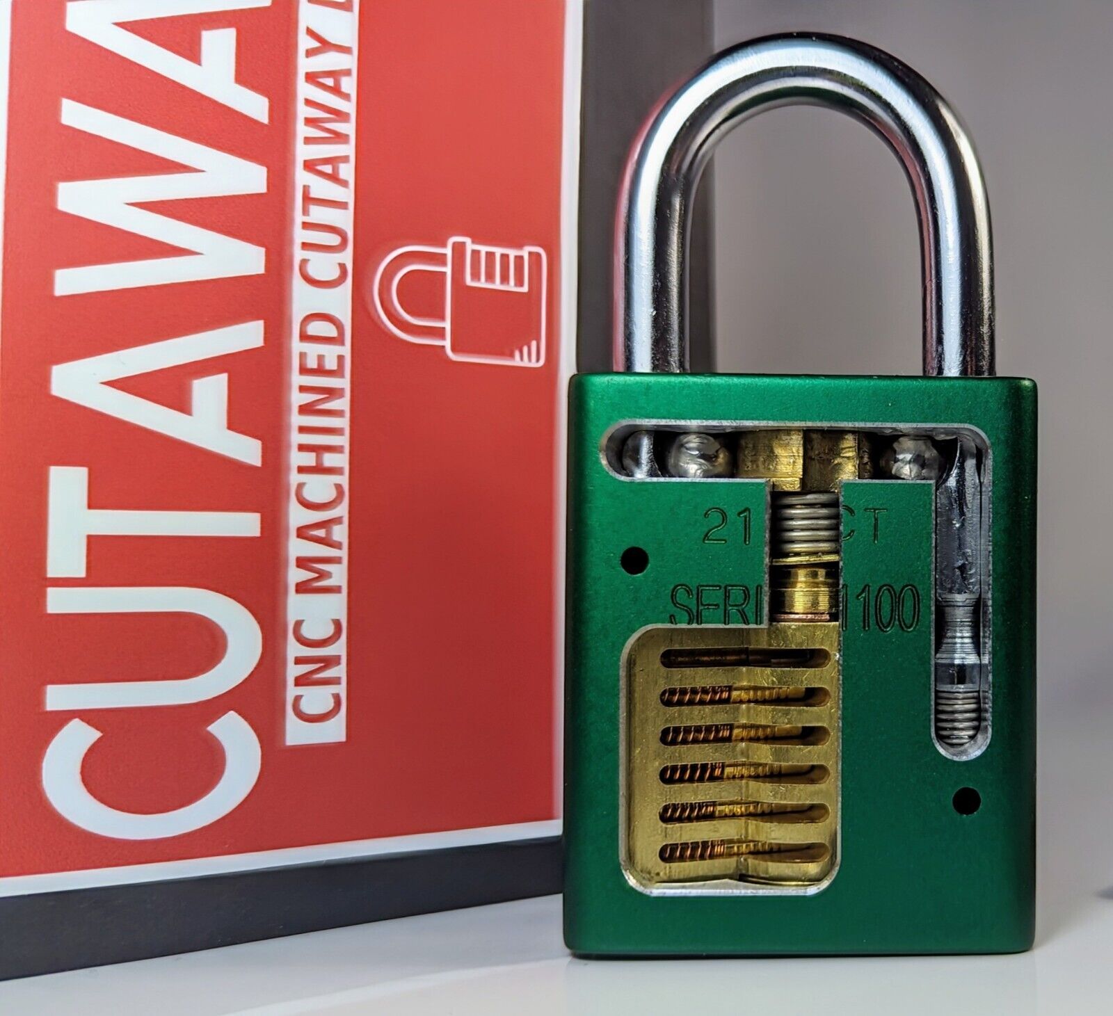 American Lock 1100 Cutaway Cutout Practice Padlock for Locksport or Display