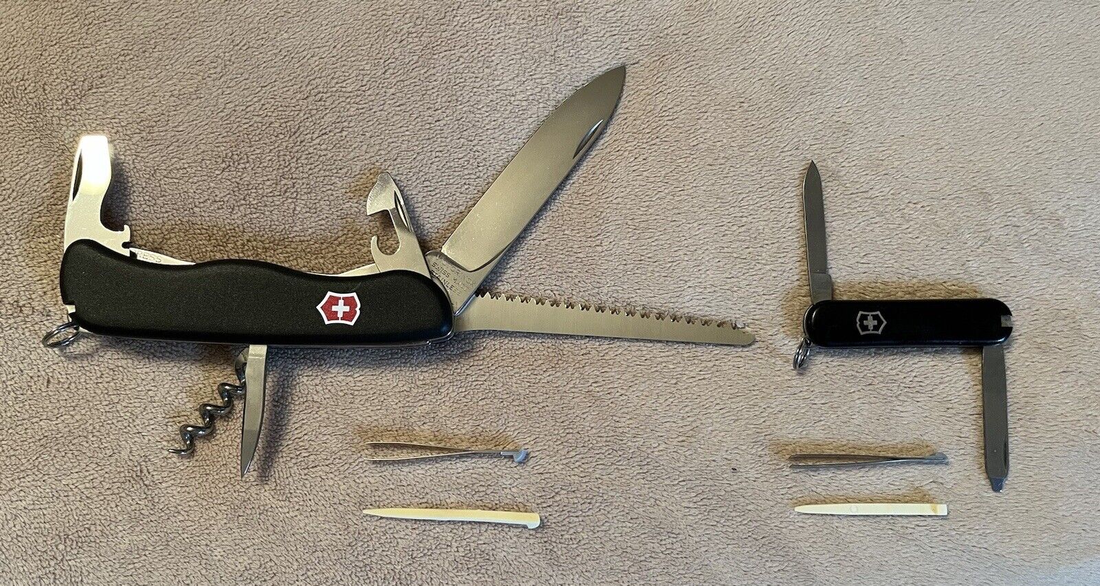 Victorinox Forester Large Pocket Knife 111mm - Black (0.8363.3) Plus Escort