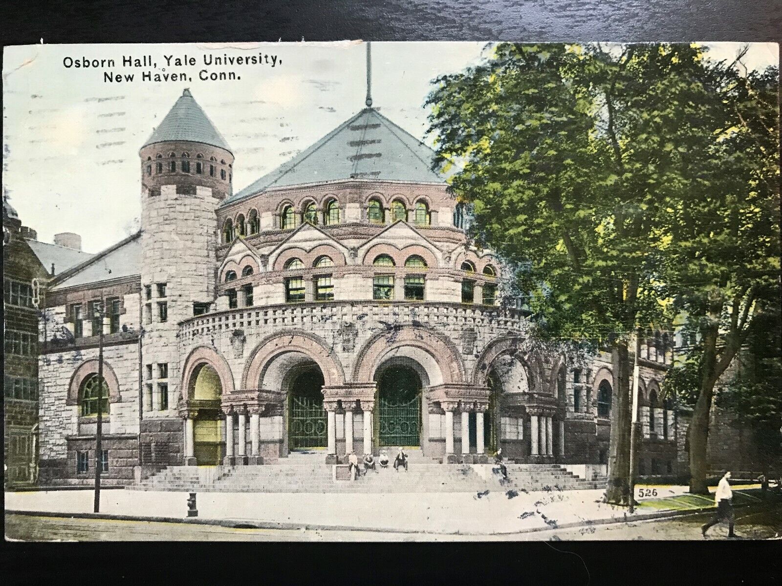 Vintage Postcard 1913 Osborn Hall, Yale U., New Haven, Connecticut (CT)