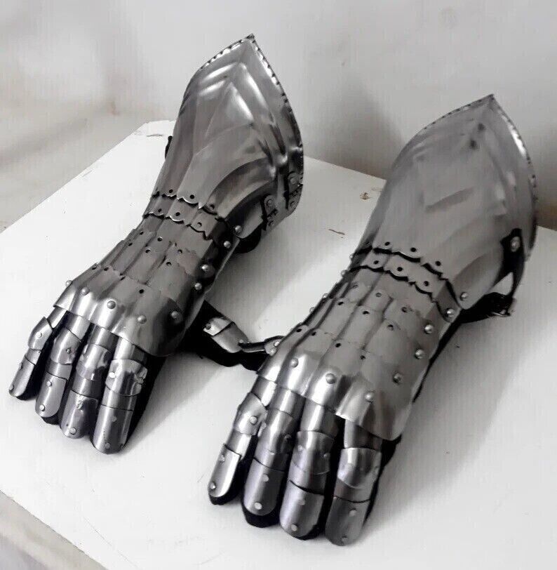 Medieval Gauntlet Armor Pair Gloves Larp wearable Knight Crusader gift item new