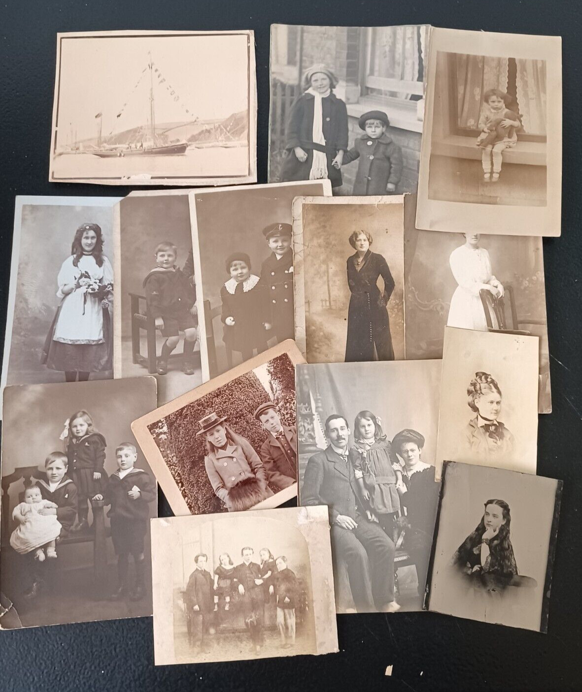 Job Lot Vintage Photographs & RPPC Postcards Social History People Children