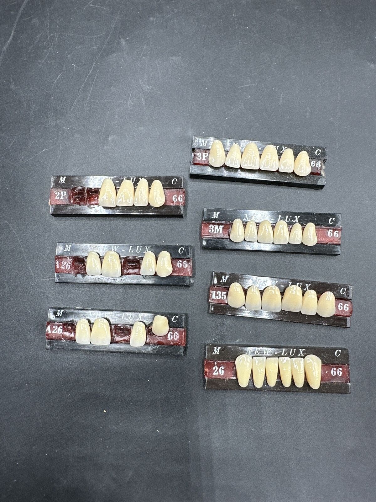 Vtg Denture Teeth False Tooth Set Dentist Halloween Creepy Oddities New Lux