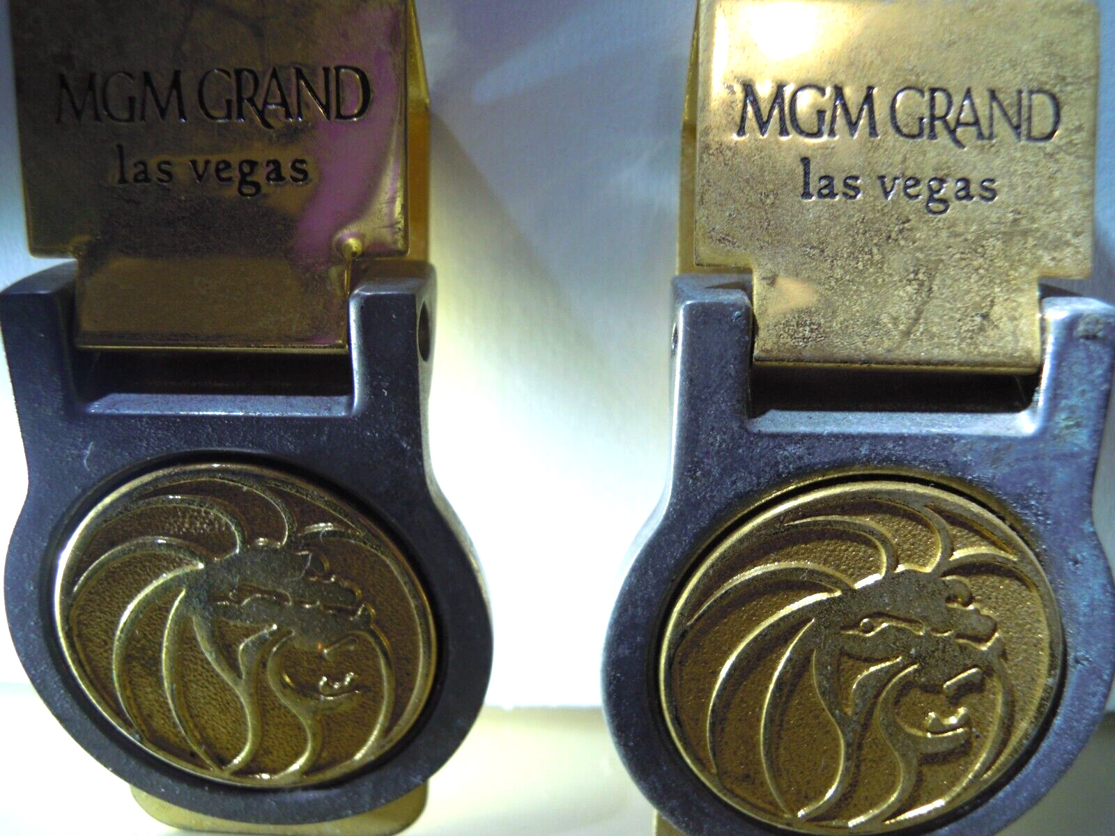 Vintage MGM Grand Las Vegas Money-clips X2 (Pre-owned)  (PLZ READ BELOW)