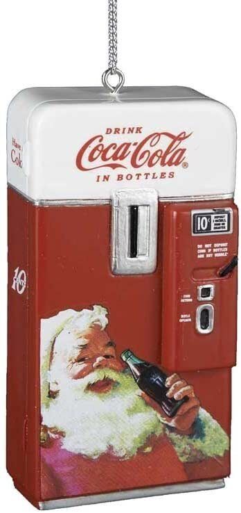 Kurt Adler Vintage Retro Coca Cola Vending Machine Coke Christmas Ornament Decor