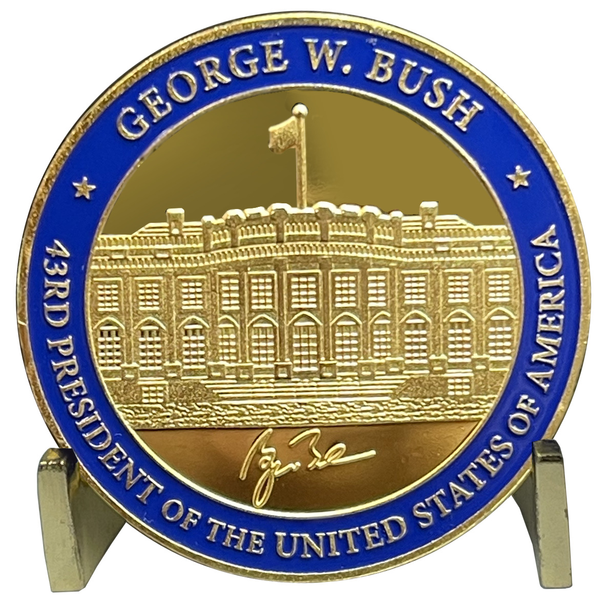 43rd President George W. Bush Challenge Coin White House POTUS G.W. Bush coin EL