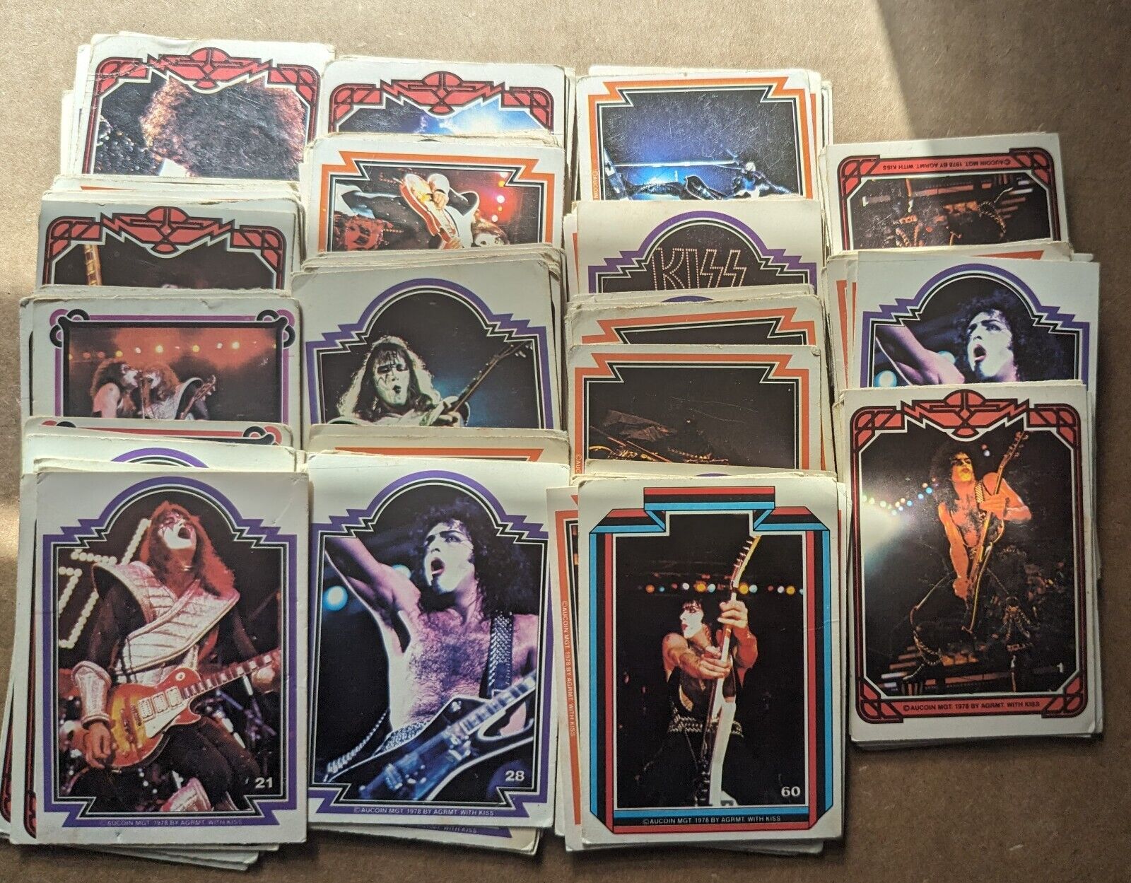 Vintage 1978 KISS 24 Cards Donruss 146 Cards Good-Poor condition