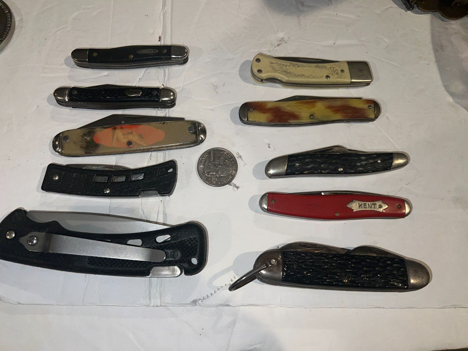 Lot of 10 folding pocketknives - all made in USA