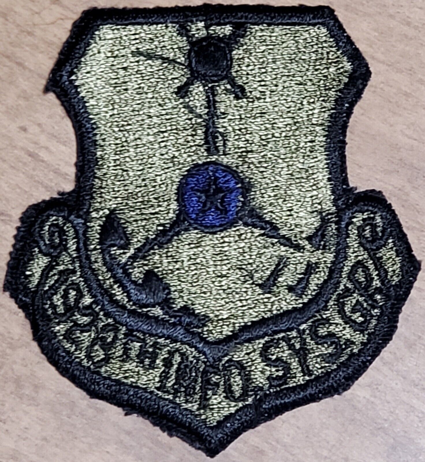 USAF 1928th INFORMATION SYSTEMS GROUP MILITARY PATCH SUBDUED OD GREEN VTG ORG