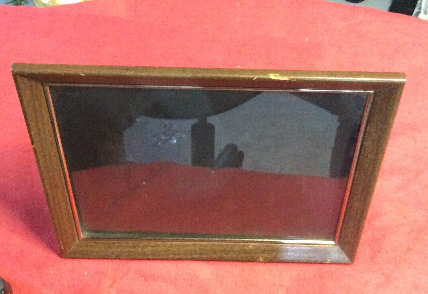 Vintage Wood Picture Frames Fits 11 X14” Frame) With Glass Brown Color.