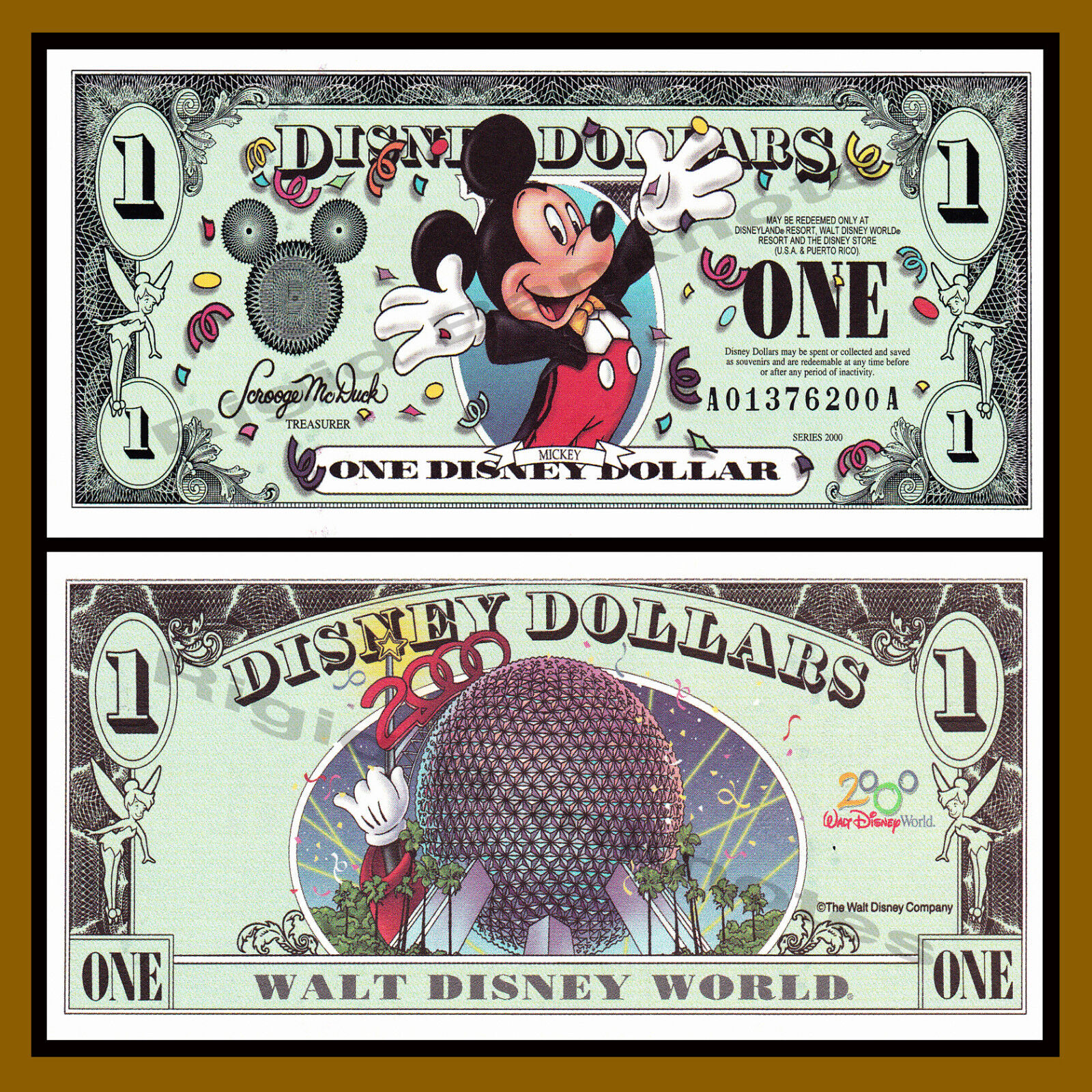 Disney 1 Dollar, 2000 