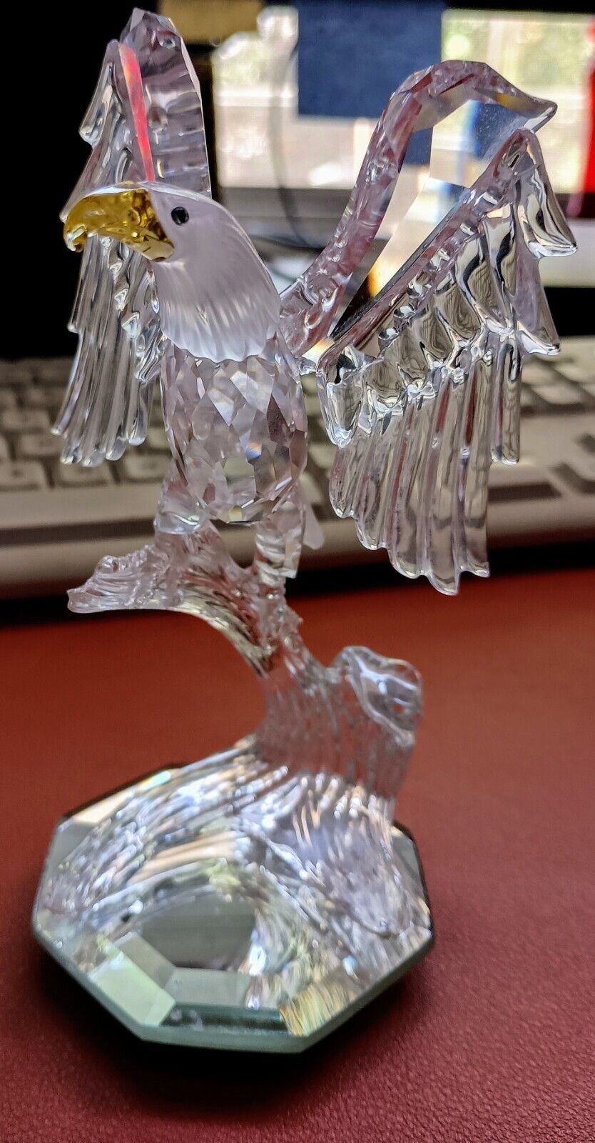 Swarovski Crystal 'Bald Eagle' on Branch Figurine 