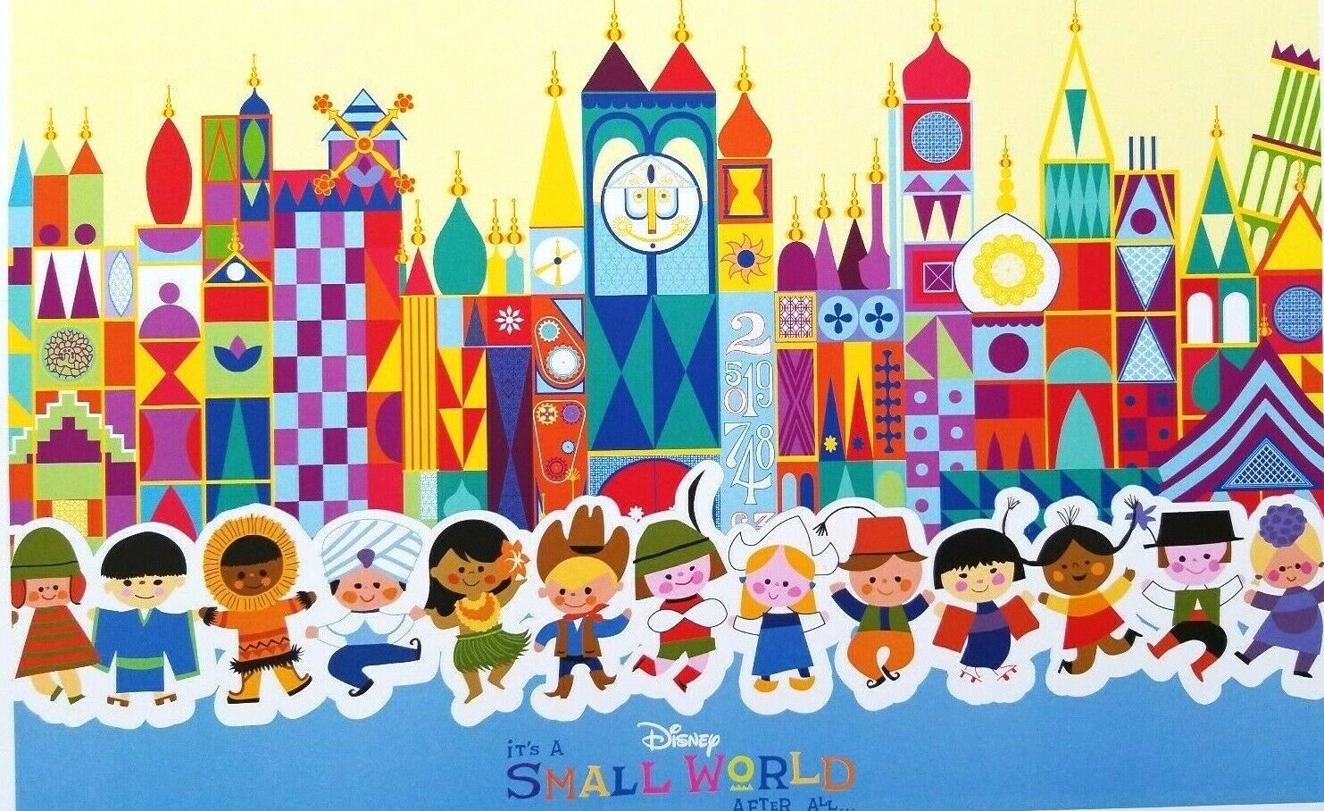 It's A Small World Mary Blair Art Poster Print 11x17 