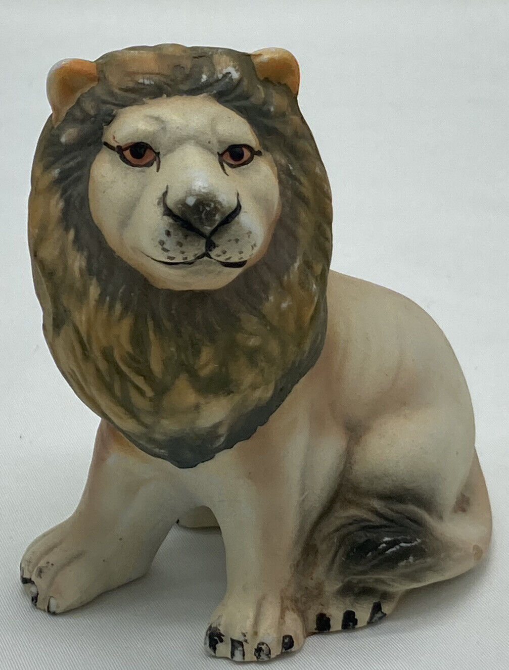 Vintage Lion Figurine Ceramic Sticker Made in China