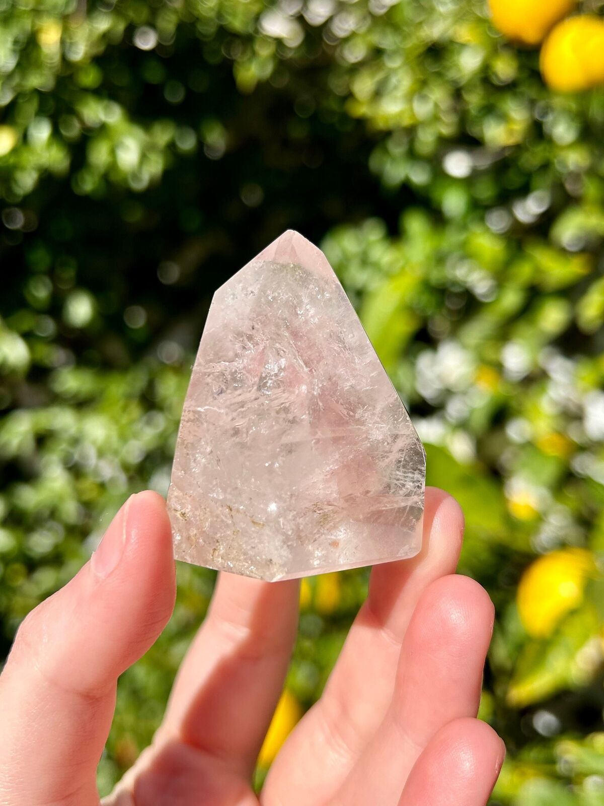 Gorgeous Pink Lithium Quartz Tower from Brazil