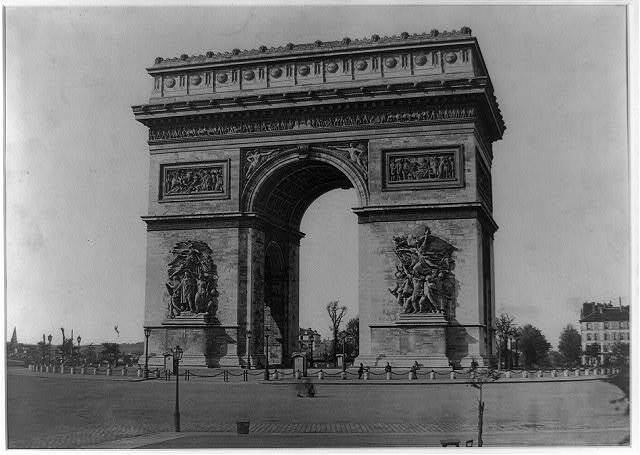 Photo:Arc de Triomphe,Paris,France,1850-1860,Edouard Denis Baldus,Arch