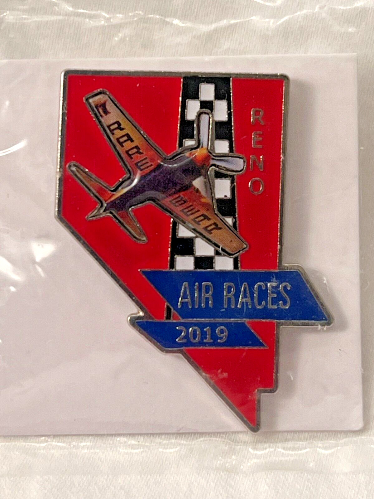 2019 Reno National Championship Air Races Airshow Official Hat Pin Rare Bear