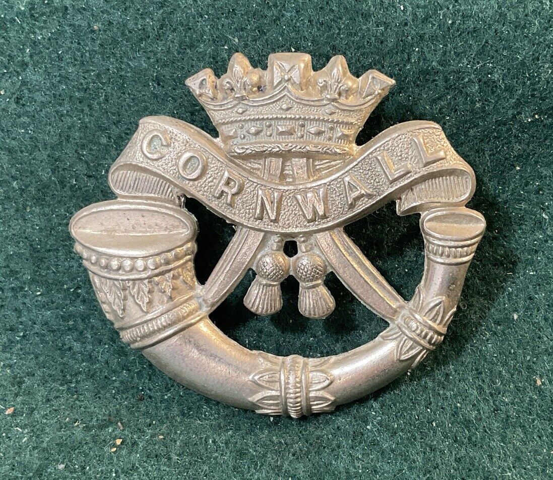Cornwall Regiment Cap Badge Pewter T54
