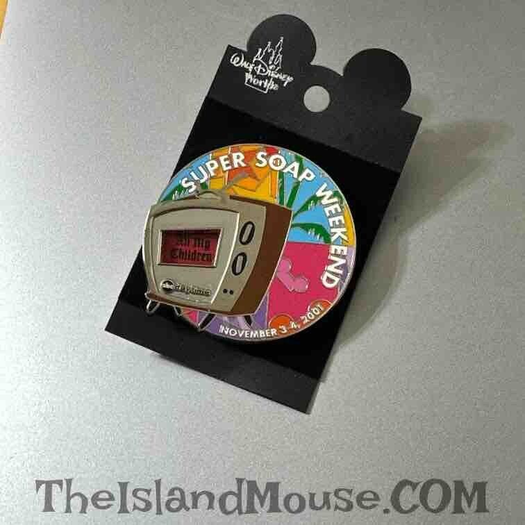 Rare Original Card Disney LE WDW ABC Spinner Super Soap Weekend Pin (N2:8097)