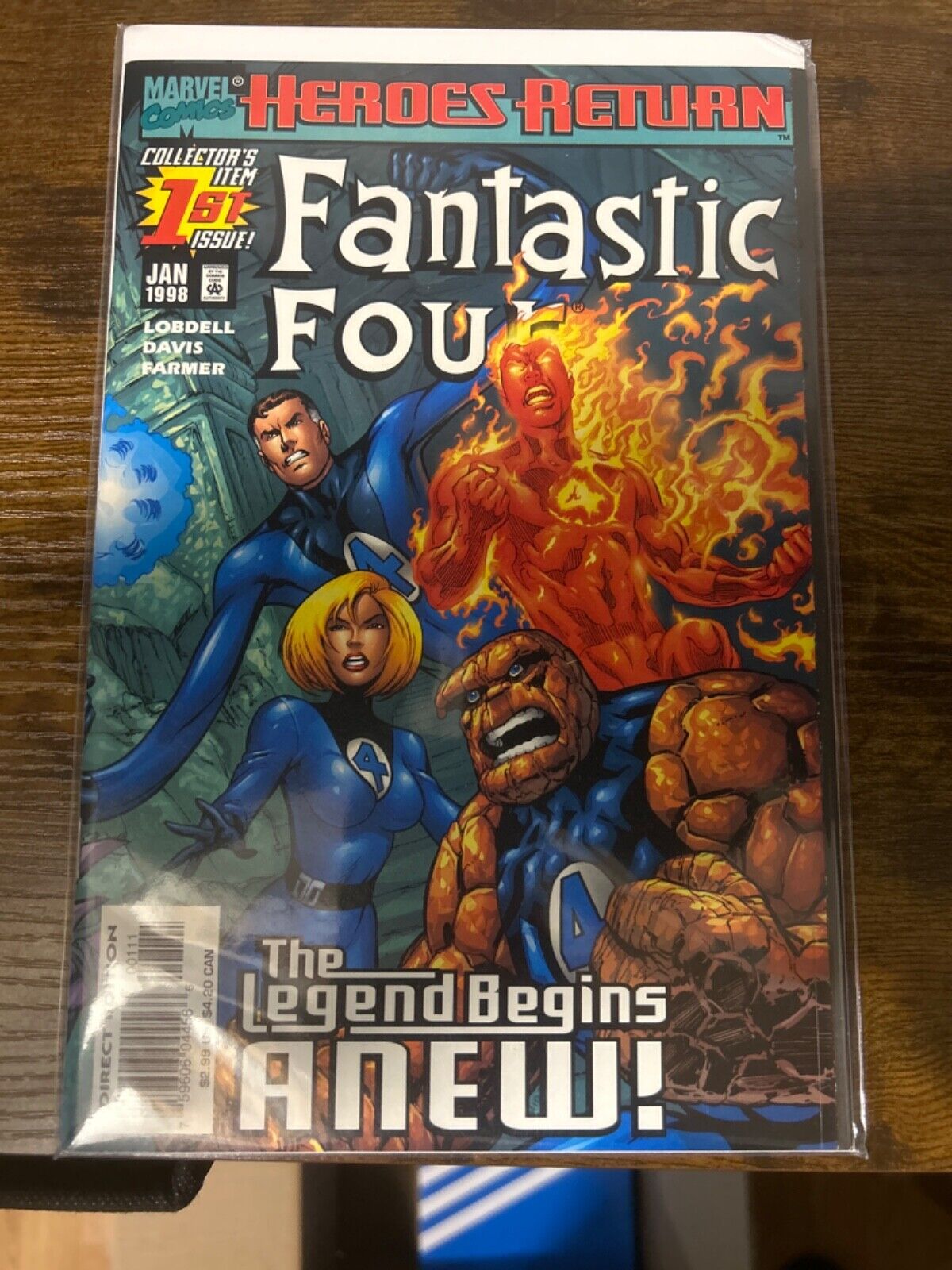 Fantastic Four Comic Heroes Return 1st issue collectors item