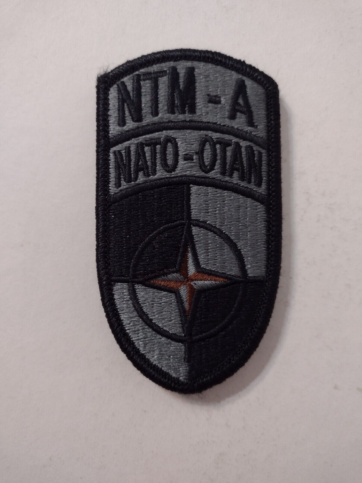 ACU PATCH - NATO-OTAN NTM-A WITH HOOK & LOOP NEW :KY24-9