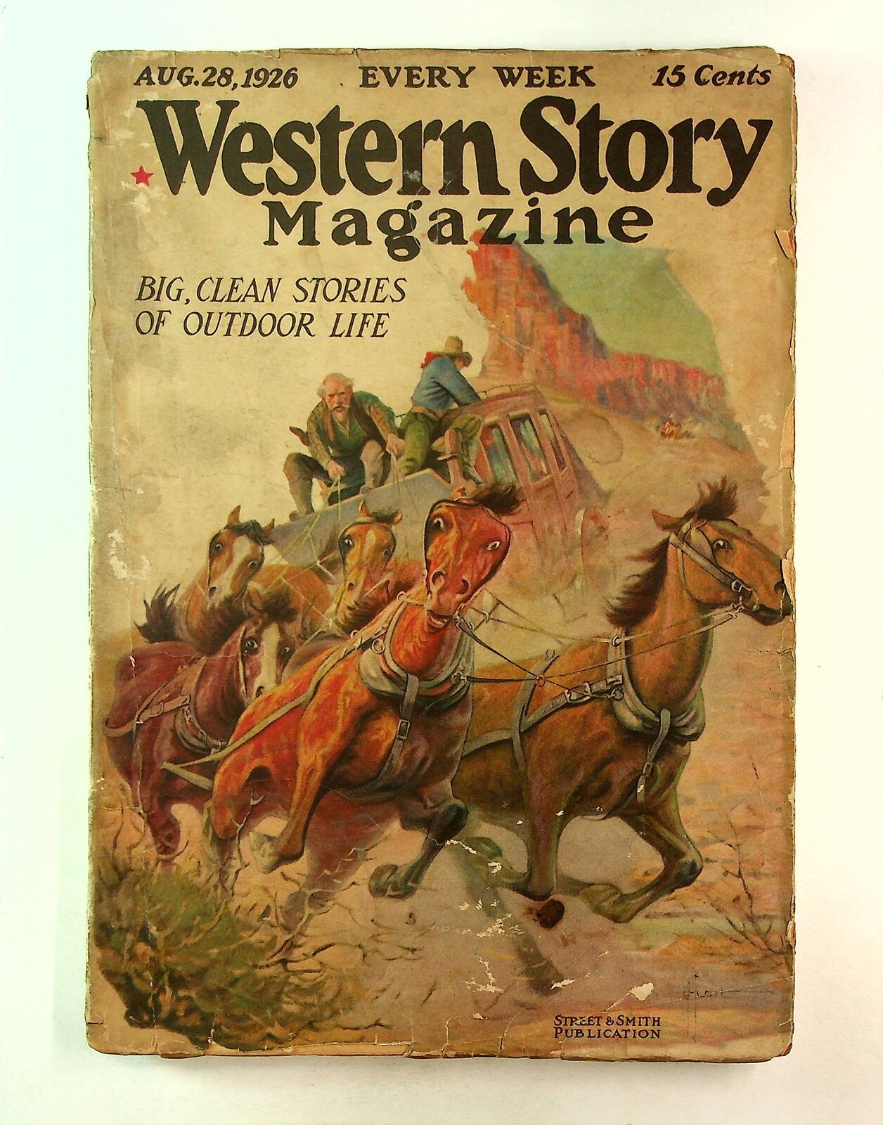 Western Story Magazine Pulp 1st Series Aug 28 1926 Vol. 63 #2 GD- 1.8