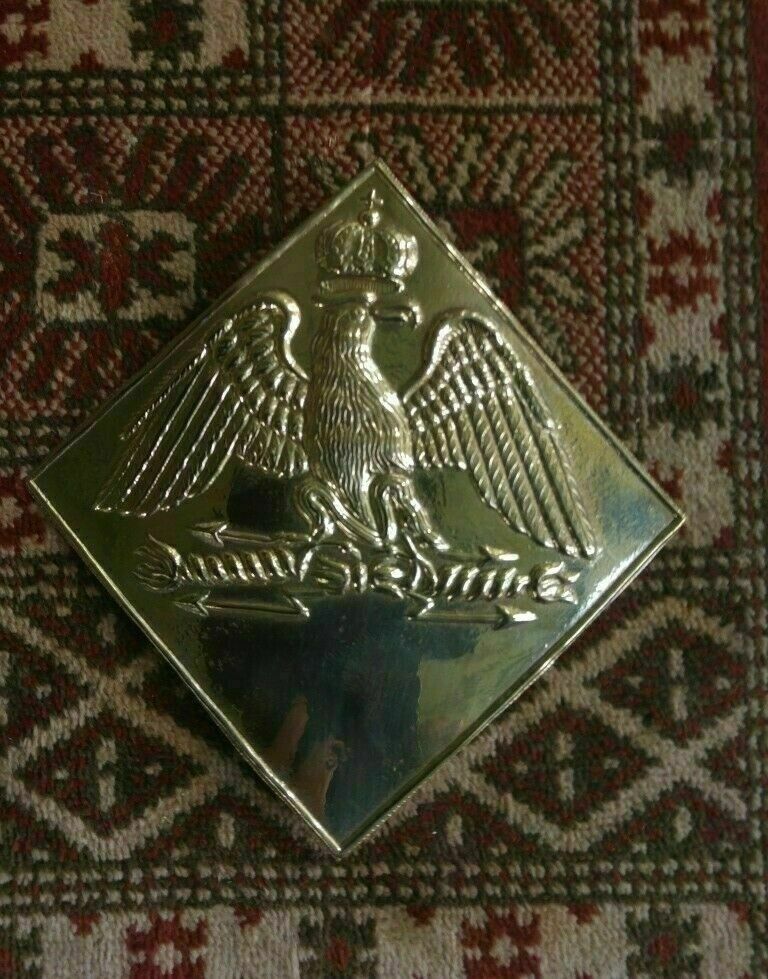 DGH® Napoleonic Era Napoleonic - 1806 French Shako Plate Pressed Brass FS