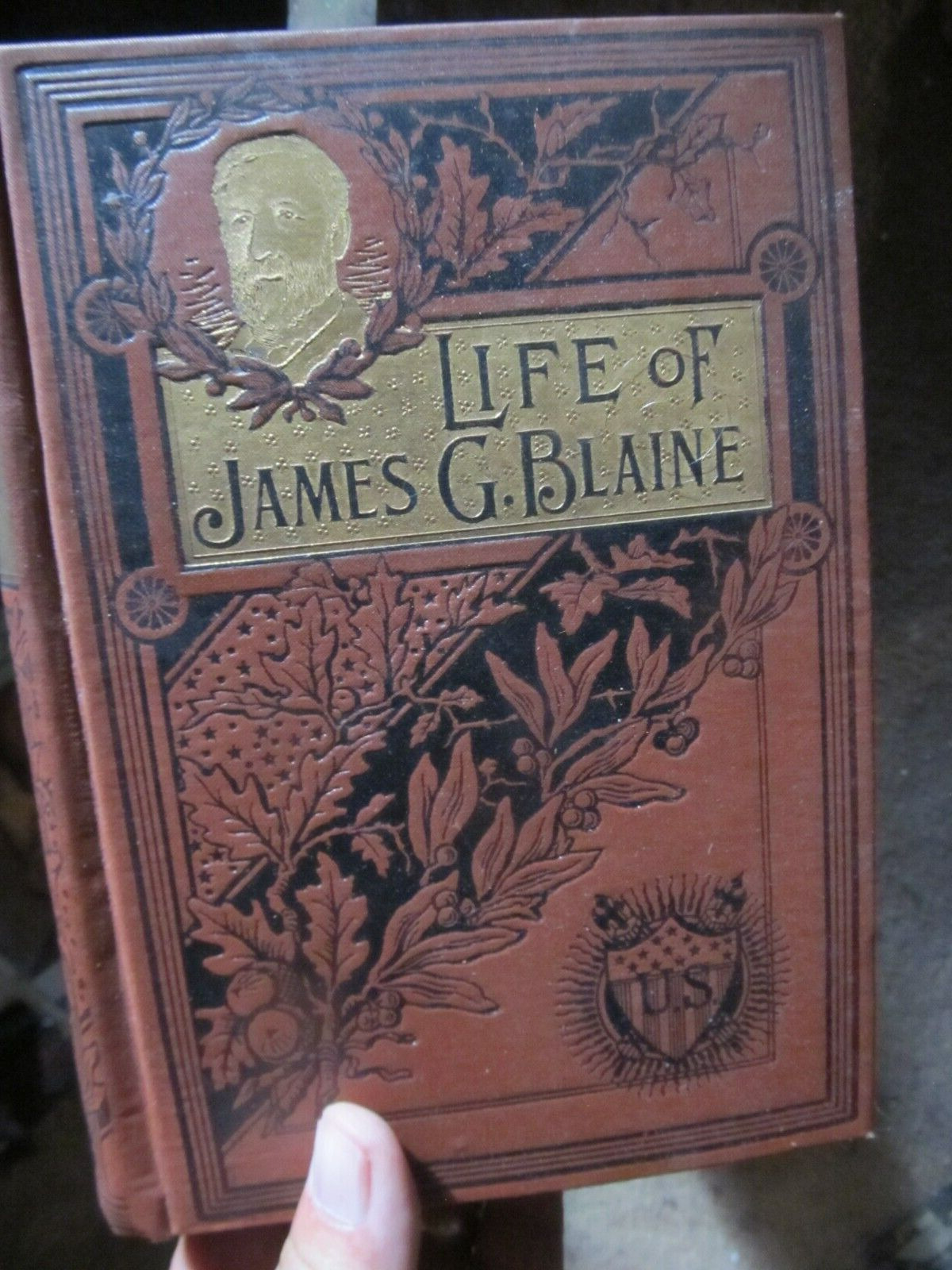 Beautiful Rare 1893 Illus Book,  LIFE OF JAMES G BLAINE, 704 Pgs, Augusta, Maine