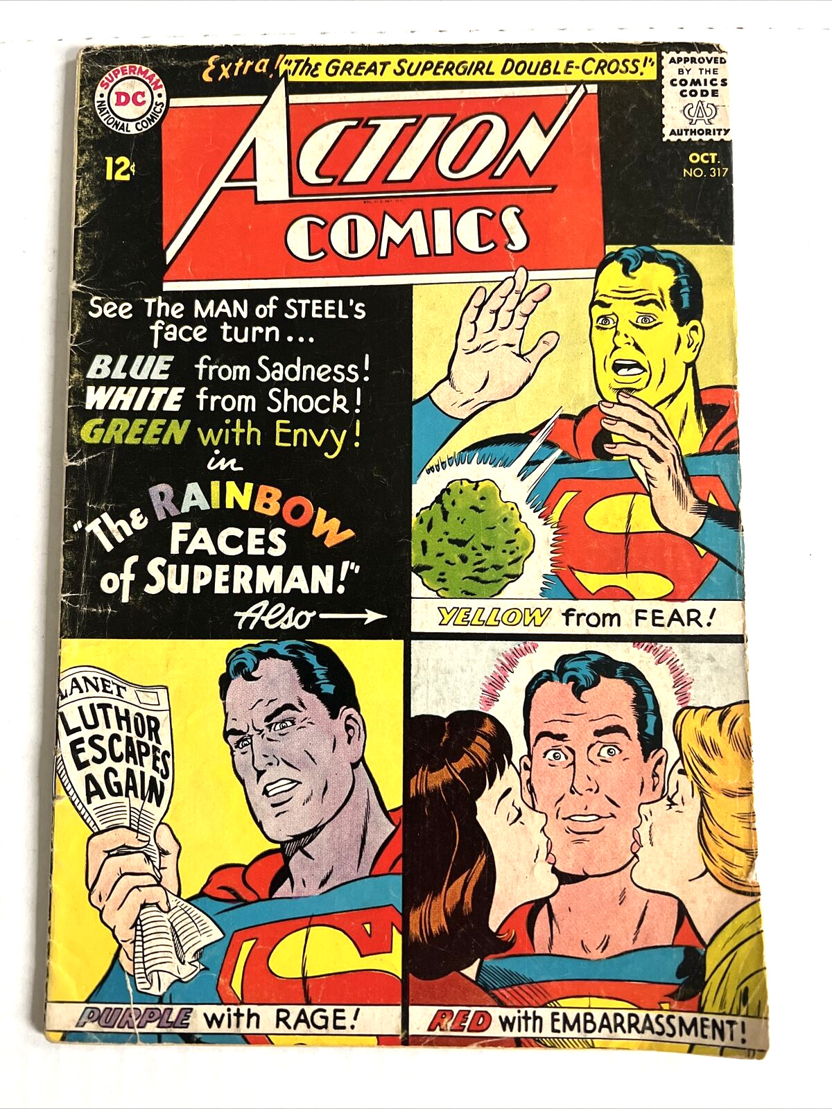 Vintage 1964 DC Comics Superman Action Comics #317