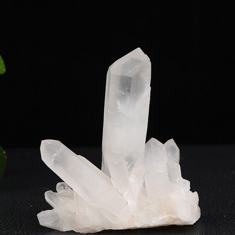 Natural Raw Gemstone White Clear Quartz Crystal Cluster Specimen Healing Mineral