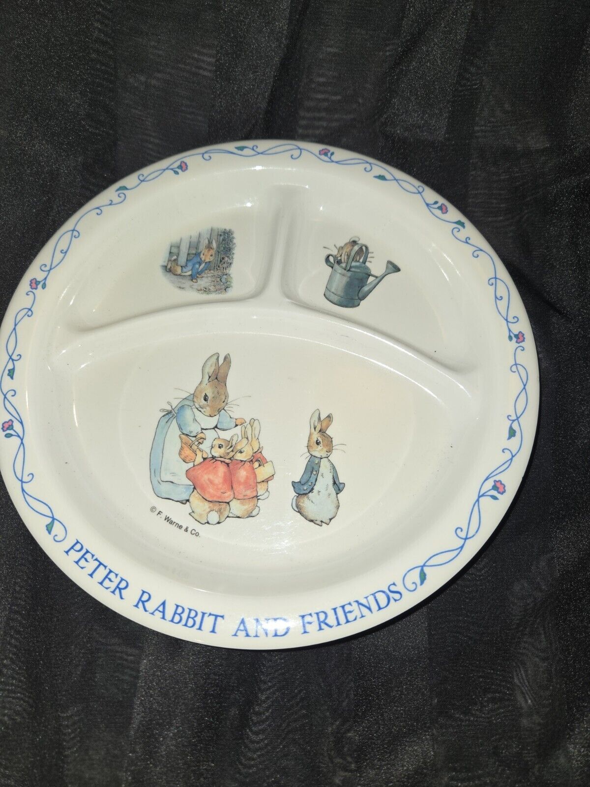 Peter Rabbit and Friends Children's Divided Plate Melamine by Eden 