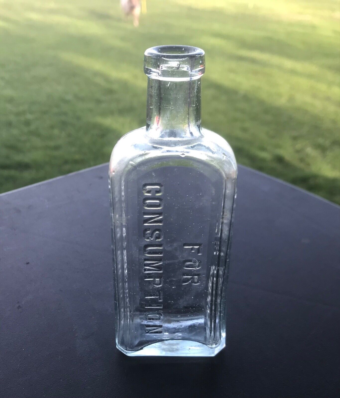 Antique 1870’s Piso’s Cure for Consumption Snake Oil Medicine Aqua Bottle