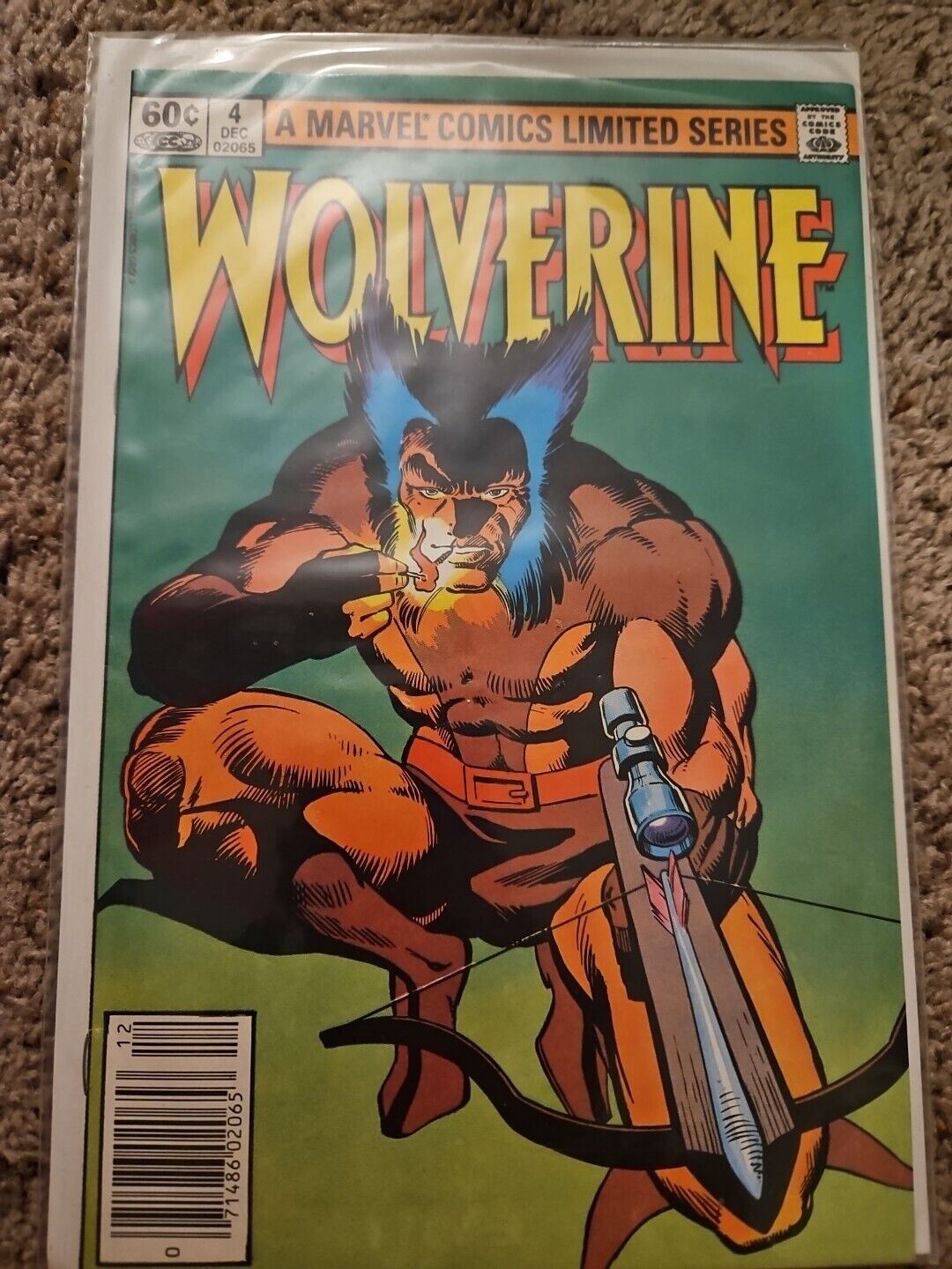 Wolverine #4 1st Limited Series Frank Miller Newsstand 