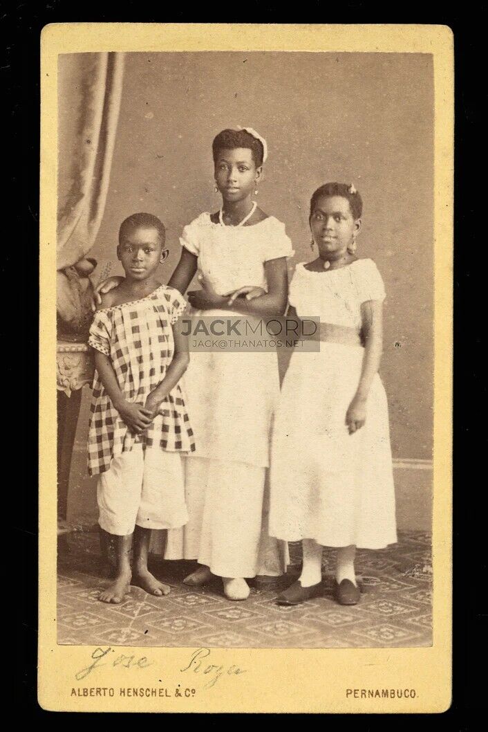 VERY RARE ID'd Boarding House Black Children Siblings Abolitionist Society