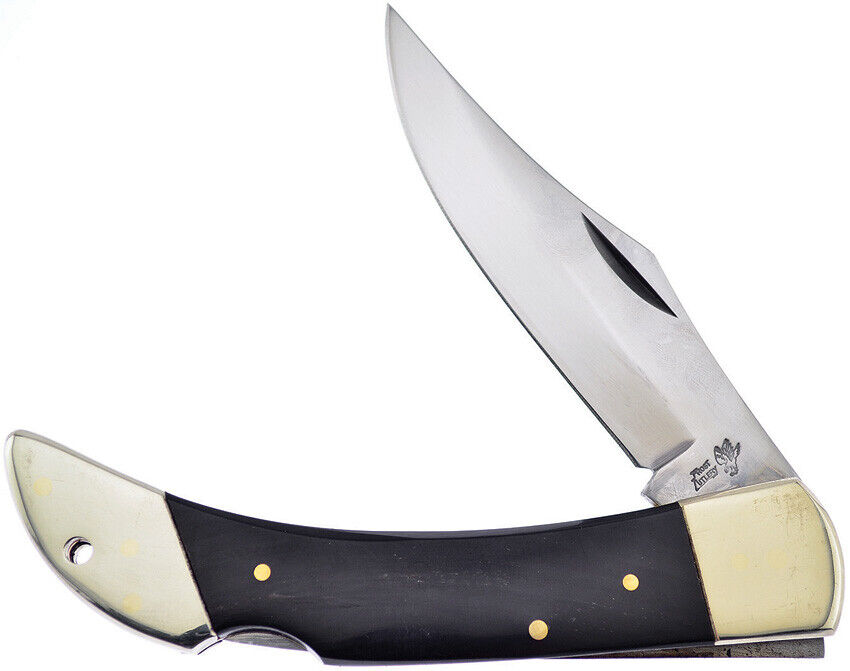 Frost Cutlery Lockback Buffalo Horn Lockback Stainless Folding Knife 14127CBH