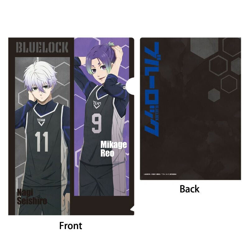 Bluelock A4 Metallic Clear File Folder Nagi & Mikage Blue Lock 12\