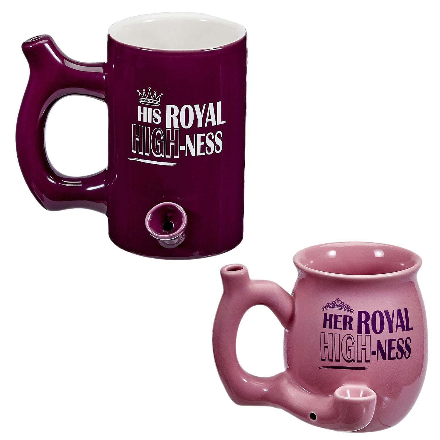 her royal and his royal highness pipe mugs