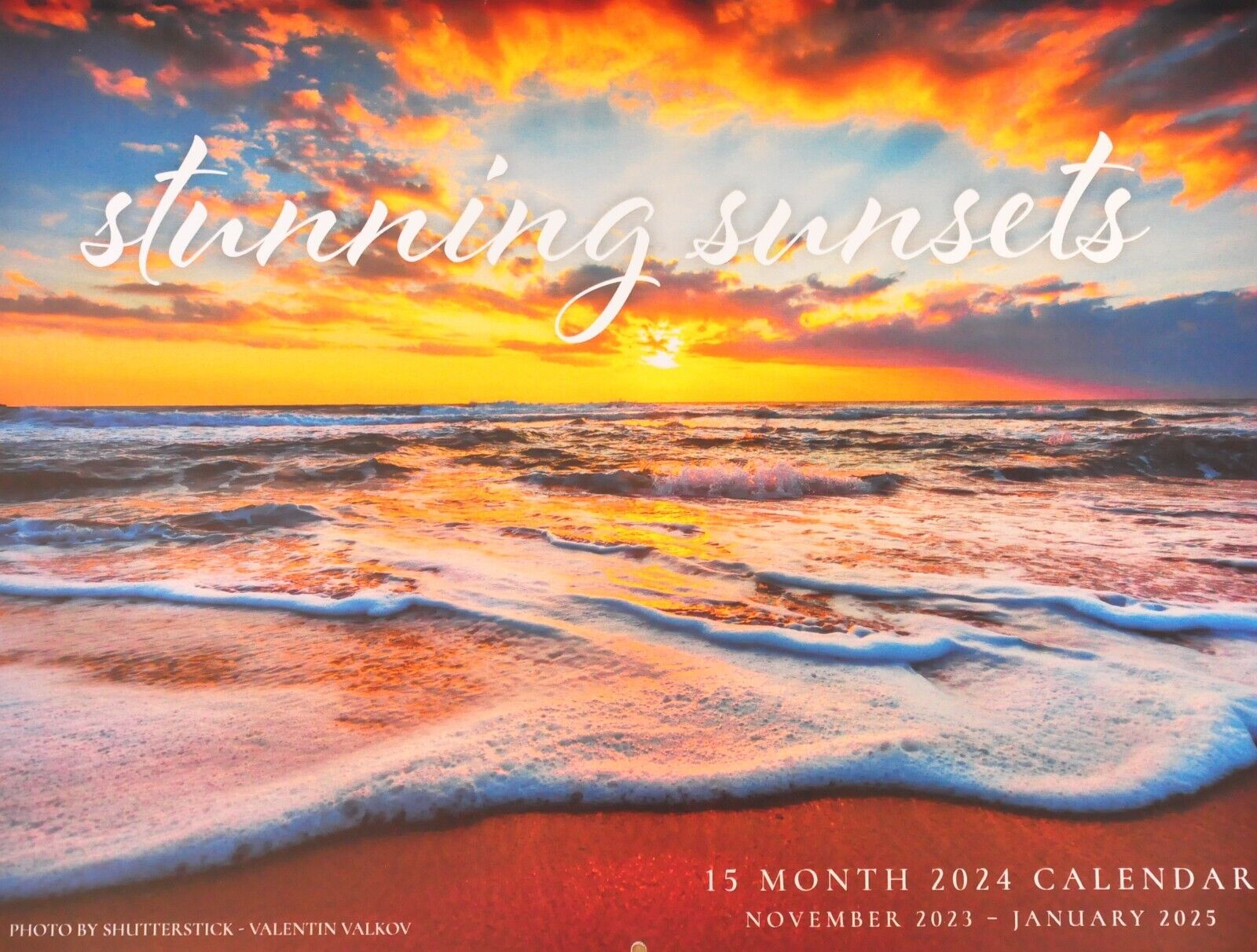 TWO FOR ONE SPECIAL Stunning Sunsets 2024 WALL CALENDAR Beaches Hawaii ++