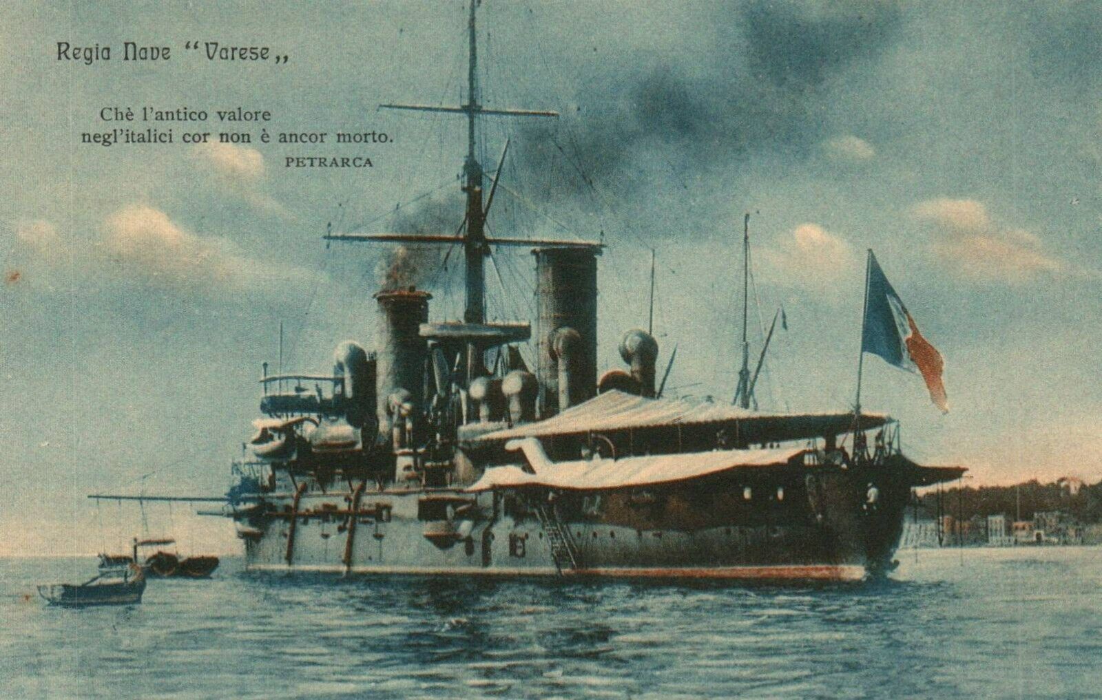 Italian Royal Navy Cruiser 'Varese' - WWI  c1910s