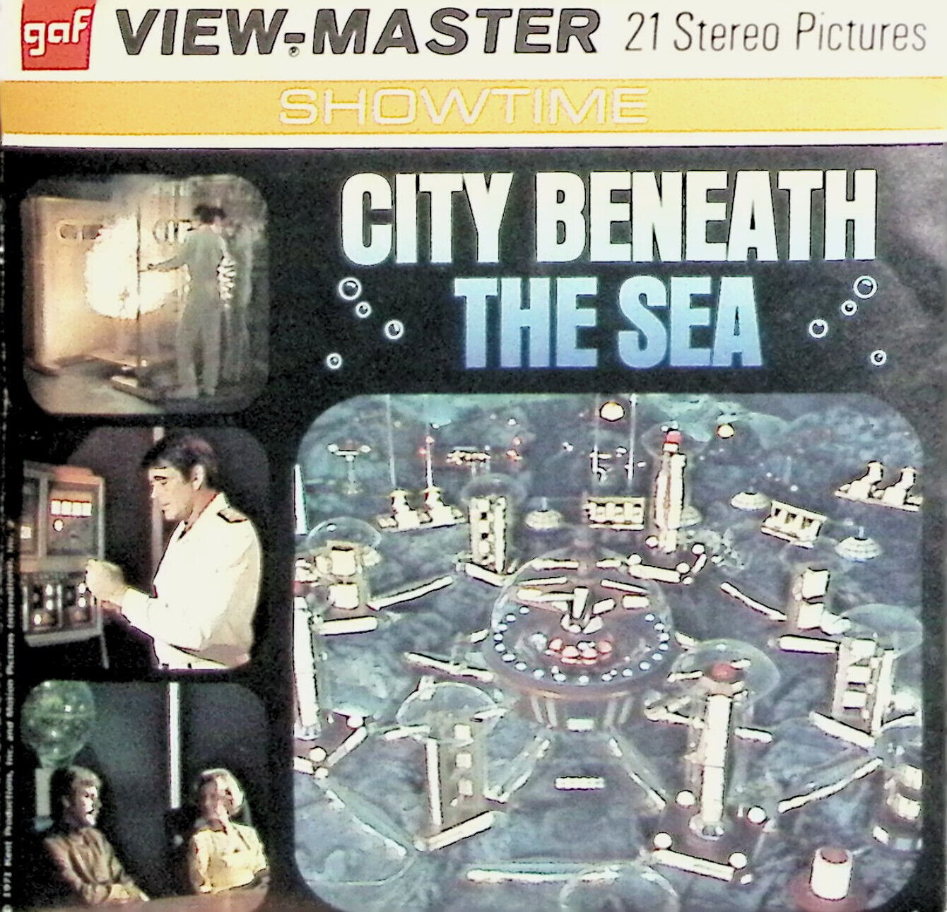CITY BENEATH THE SEA 3d View-Master 3 Reel Packet - Irwin Allen TV Show - Color