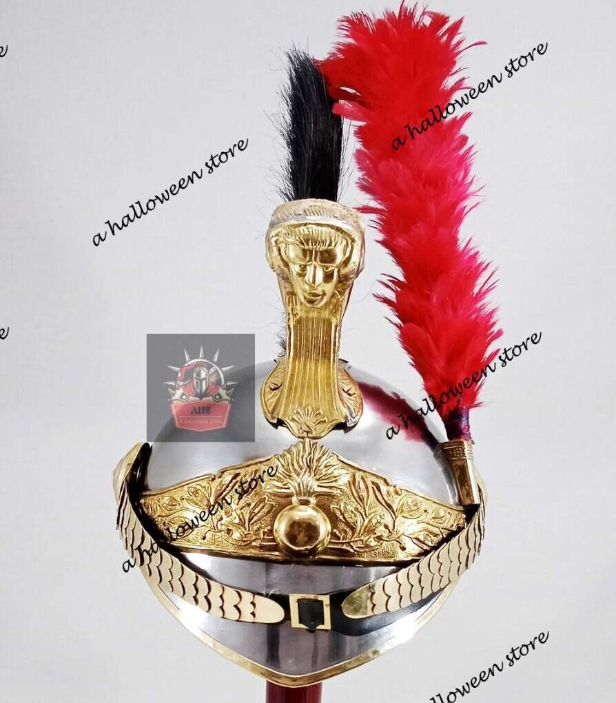 Napoleon Armor Helmet Brass French Cuirassier Officer's Helmet Halloween Gift
