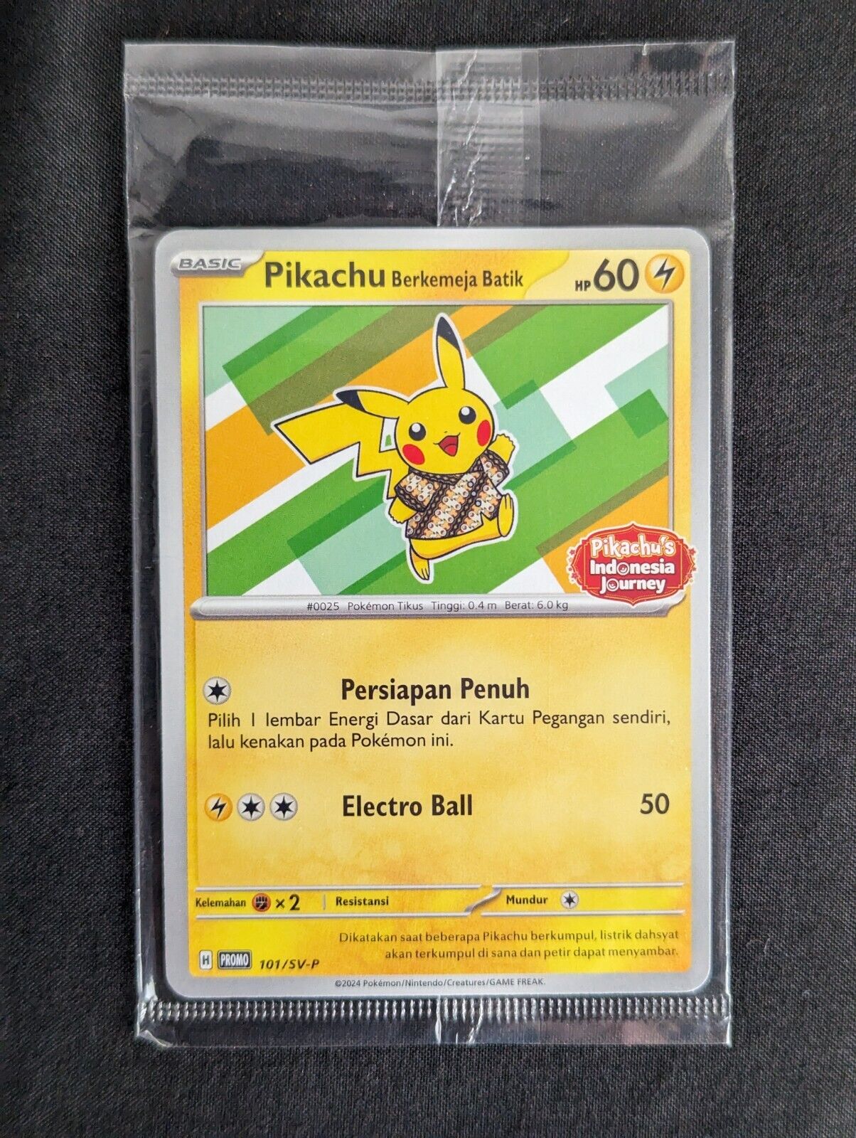 Pikachu Batik Indonesian Promo - Pokemon Card PROMO Exclusive Indonesia