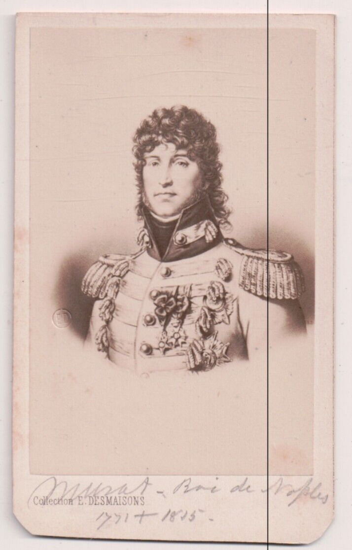 Vintage CDV Joachim Murat King of Naples Desmaisons Photo